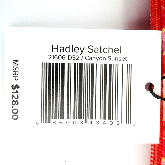VERA BRADLEY CANYON SUNSET HADLEY SATCHEL - Picture 15 of 16